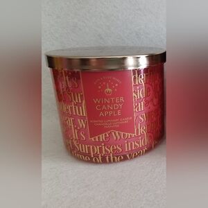 Bath & Body Works WINTER CANDY APPLE 3 Wick Candle NEW